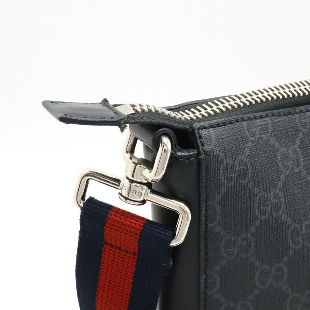 GUCCI Authentic Black Leather Shoulder Bag - Picture 5 of 10